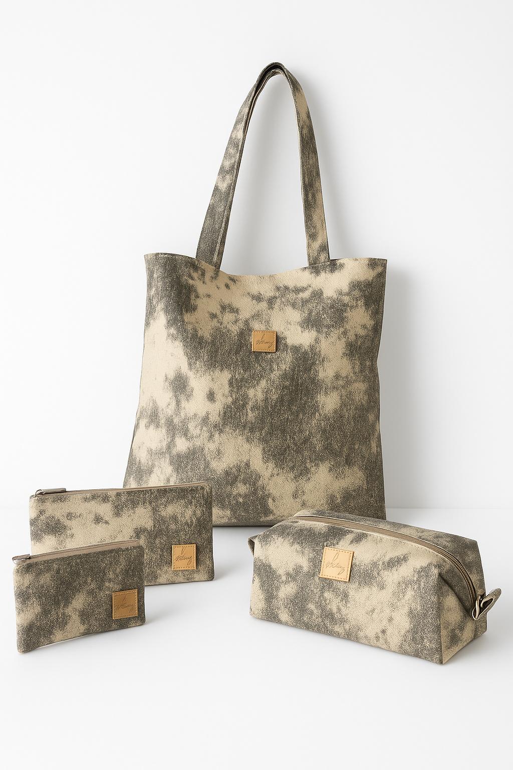 Tote bag, cosmetiquera, monedero y billetera_Claudia Patricia Pin